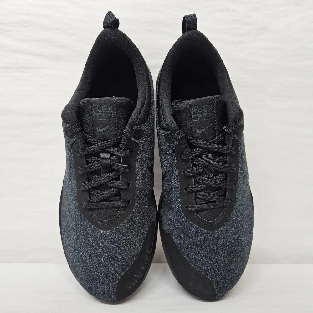 Nike‎ Flex Experience RN 8 Sneakers AO4484-007 Black Anthracite Mens Size 8 Wide